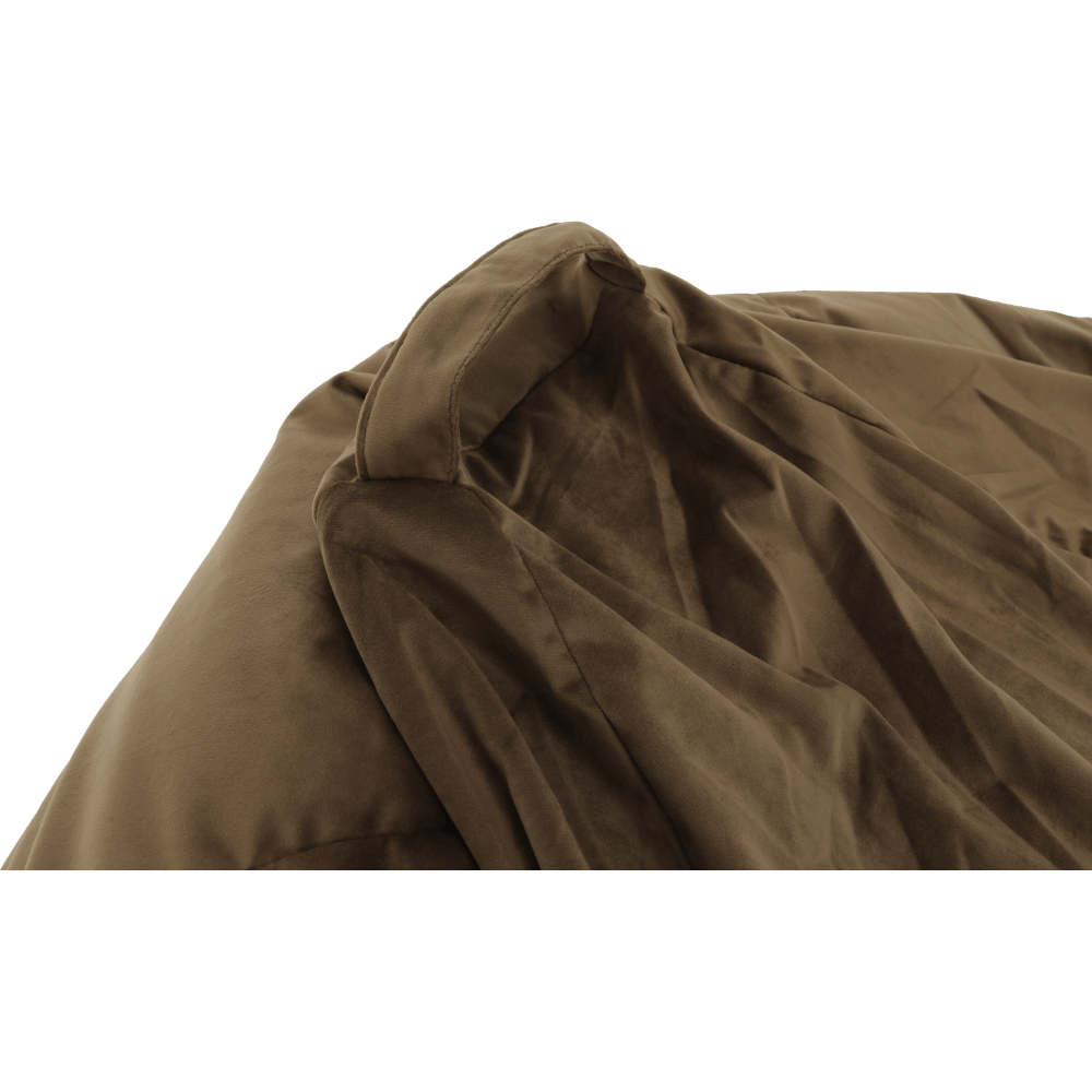 Fotoliu tip sac, material textil gri-maro TAUPE, TRIKALO