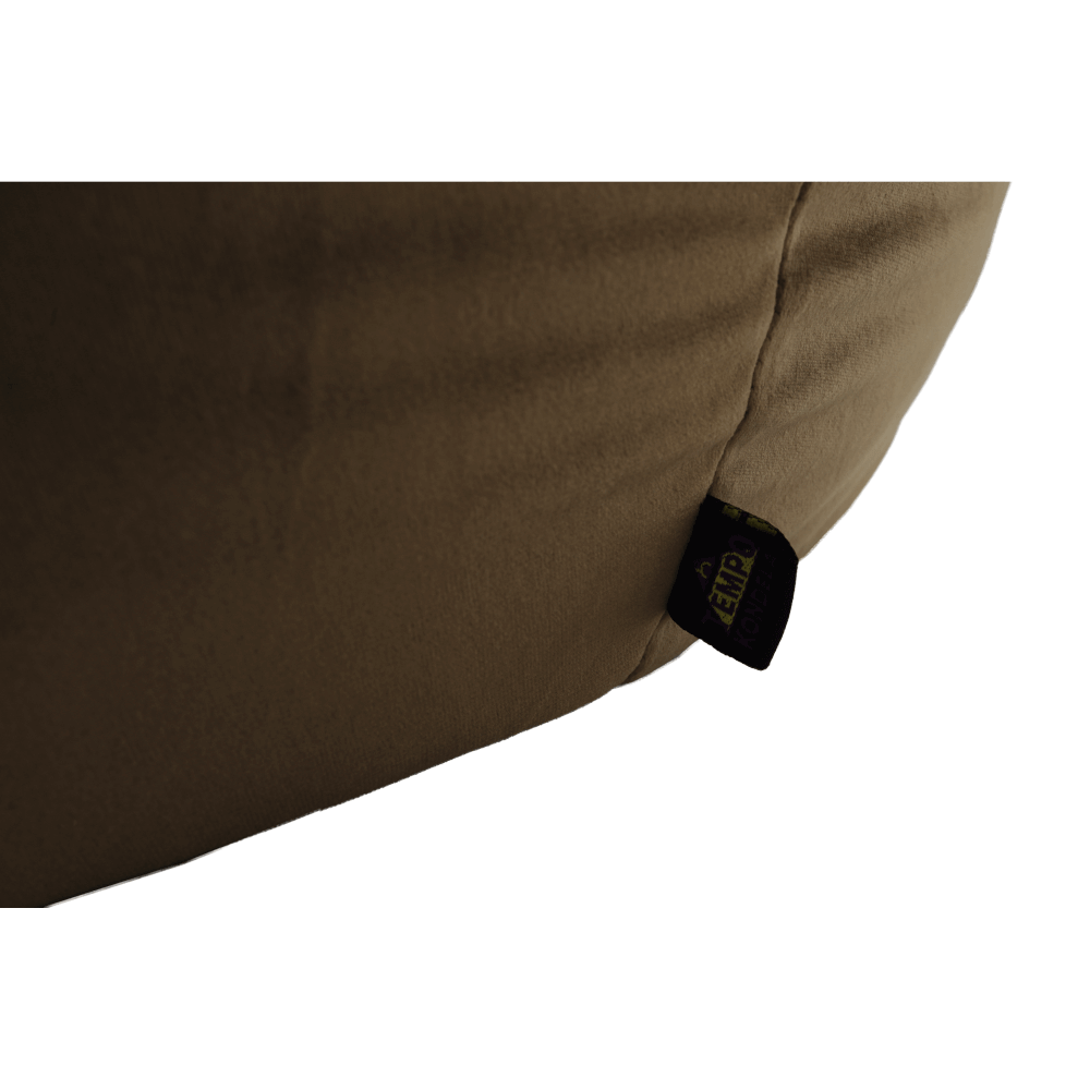 Fotoliu tip sac, material textil gri-maro TAUPE, TRIKALO