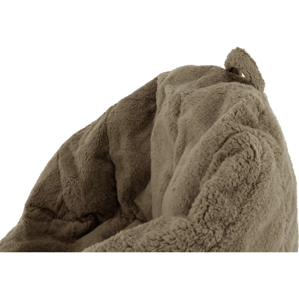 Fotoliu tip sac, material textil maro deschis, ALMERO