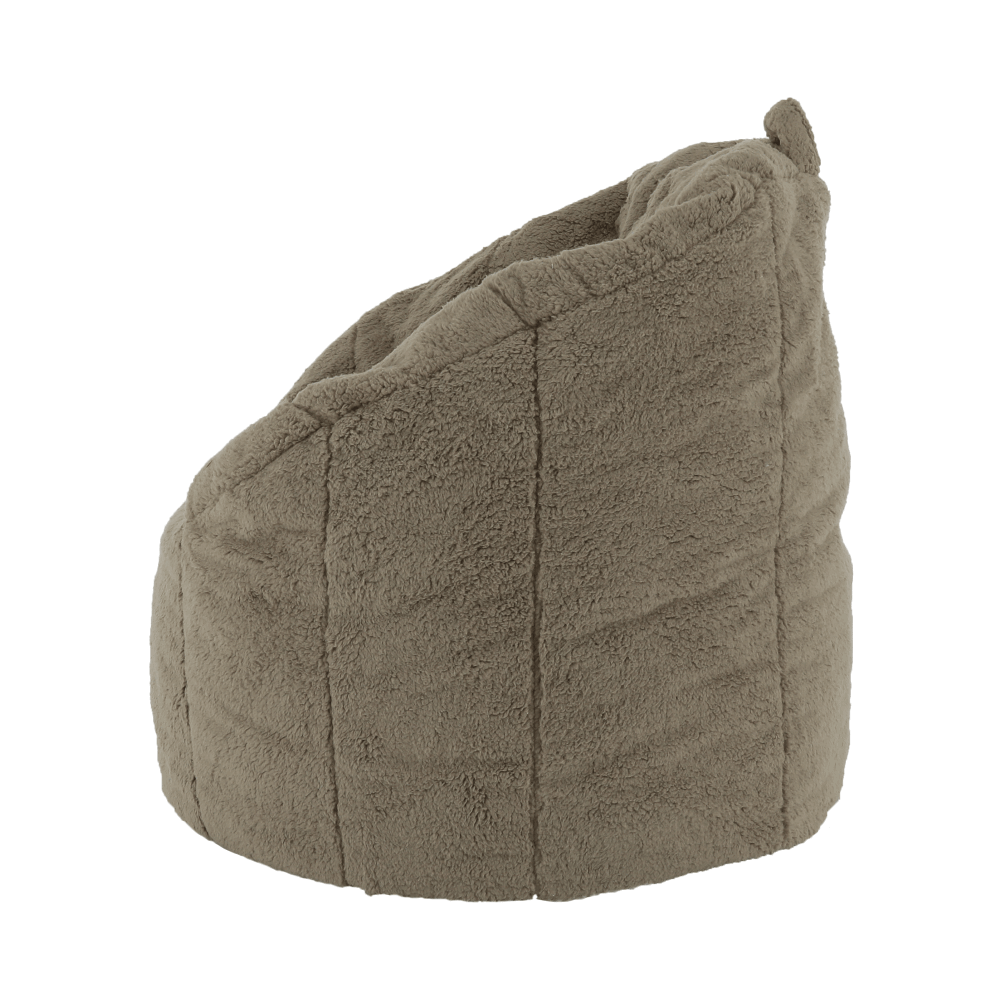 Fotoliu tip sac, material textil maro deschis, ALMERO