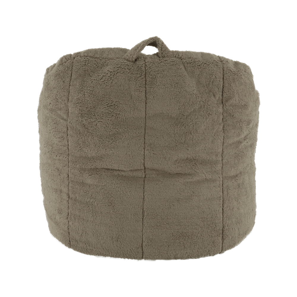 Fotoliu tip sac, material textil maro deschis, ALMERO