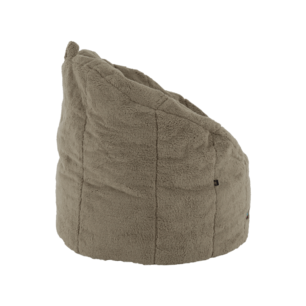 Fotoliu tip sac, material textil maro deschis, ALMERO