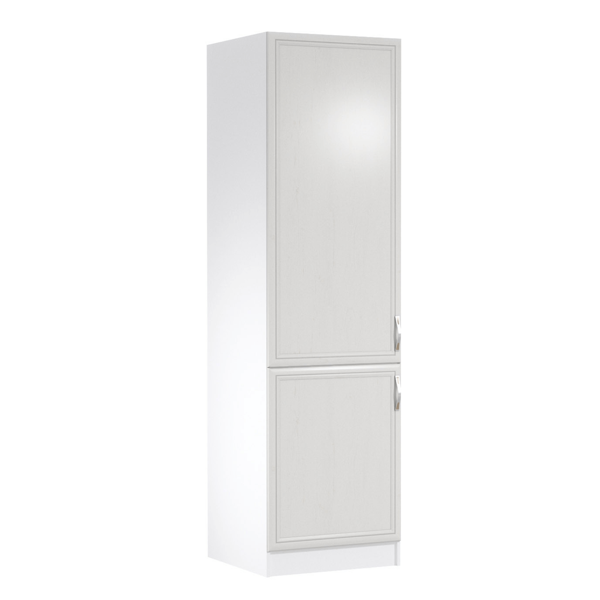 Dulap pentru frigider încorporat D60ZL, model stânga, alb/pin Andersen, SICILIA
