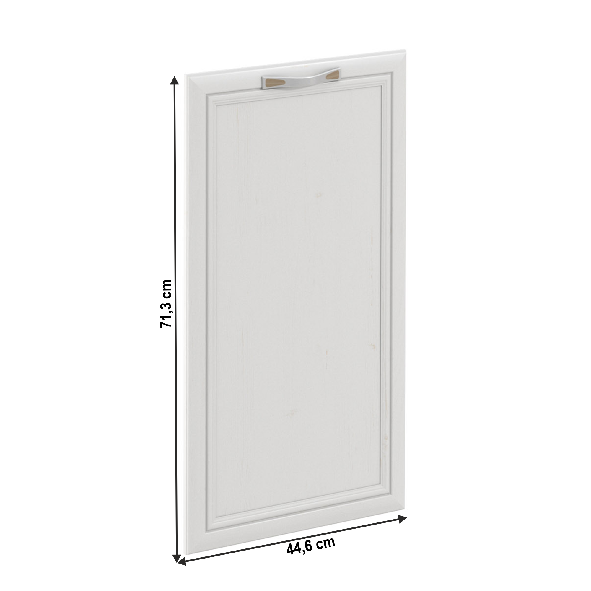 Uşă pentru maşina de spălat vase încorporată, 44,6x71,3, pin Andersen, SICILIA