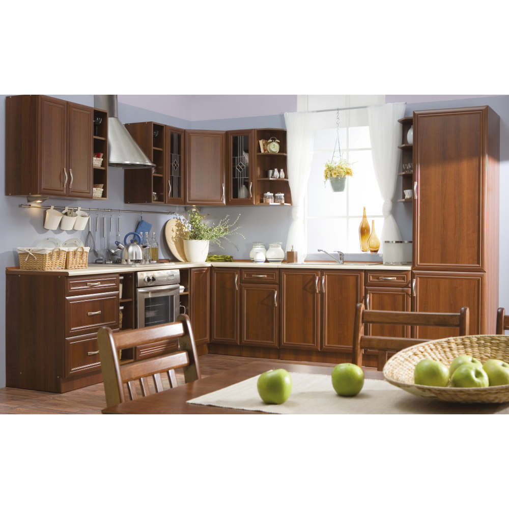 Dulap inferior D40S1 cu 1 sertar, model stânga, nuc Milano, SICILIA