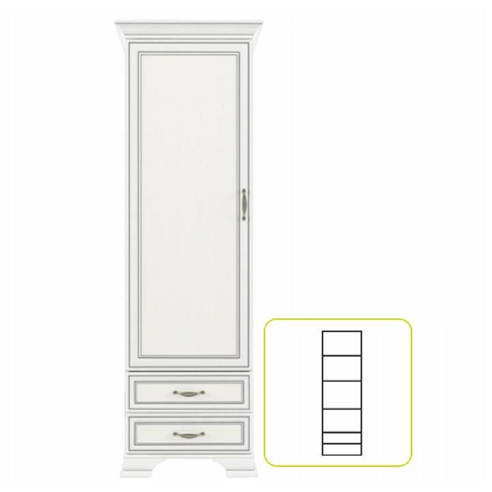 Dulap 1D2S, woodline crem, TIFFY 06