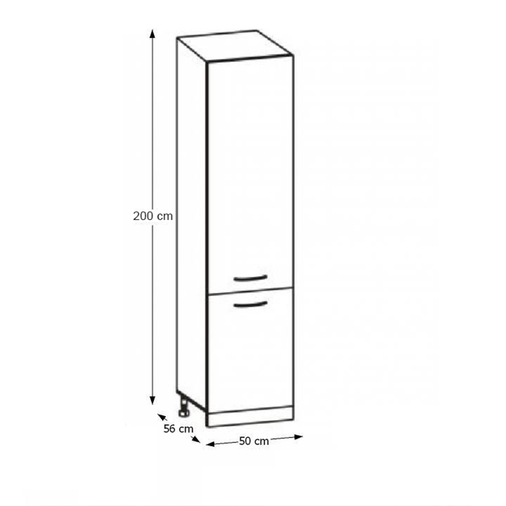 Dulap pentru alimente, stejar sonoma/alb, CYRA NEW S-50