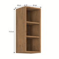 Cabinet superior cu rafturi, stejar Lancelot, VEGA 30 G-72 OTW