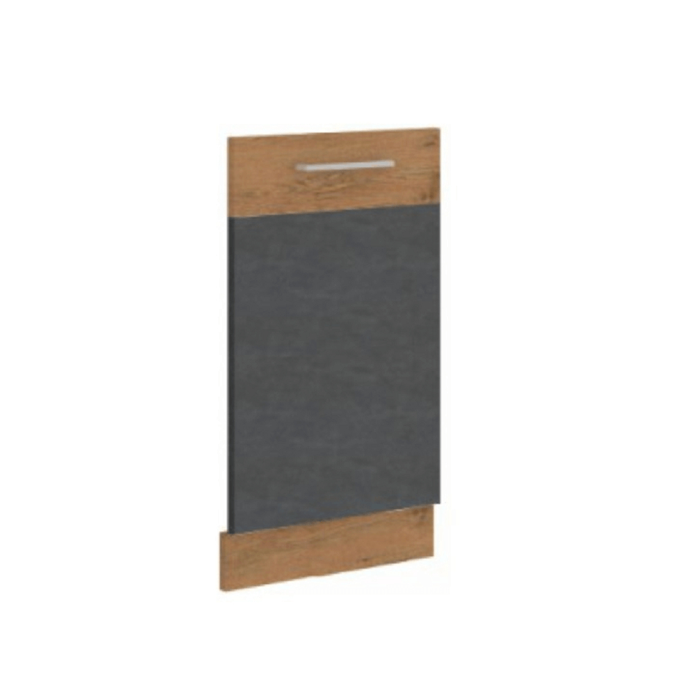 Uşă pentru maşina de spălat vase încorporată, gri mat/stejar lancelot, VEGA ZM 713x446