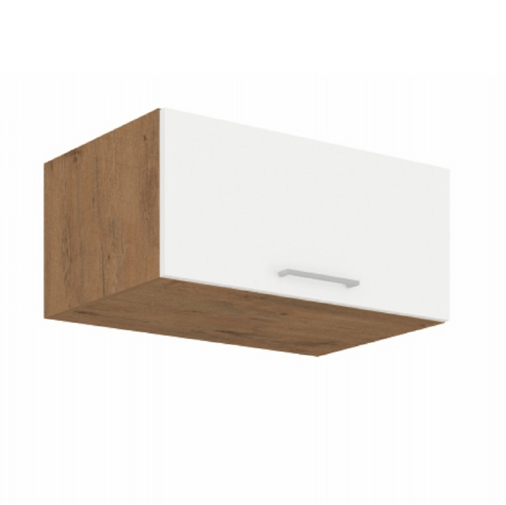 Cabinet superior, stejar Lancelot/alb extra lucios HG, VEGA 80 NAGU-36 1F