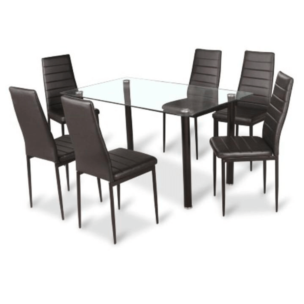 Scaun, piele eco neagră/metal negru, COLETA NOVA