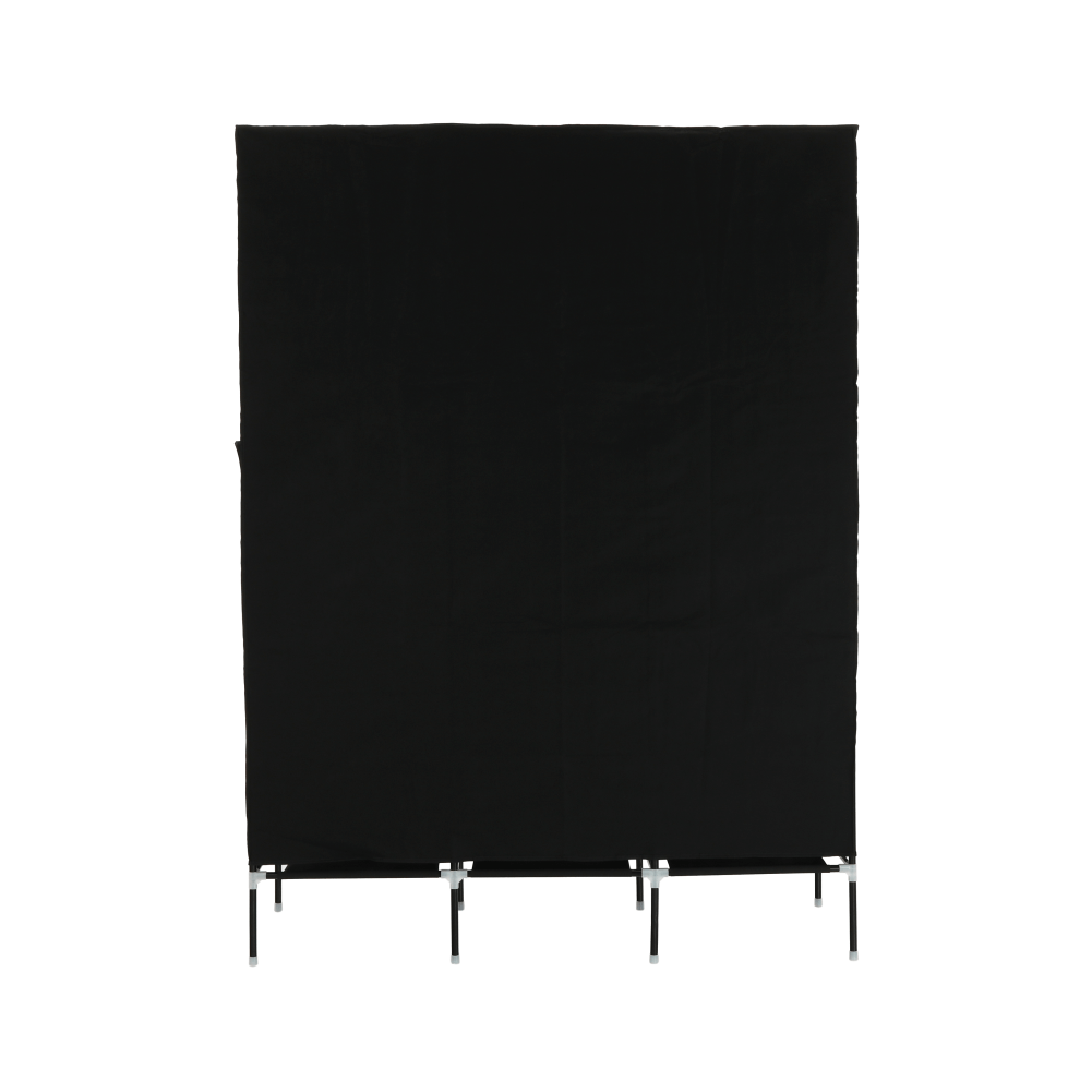 Organizator de garderobă, material textil/metal, negru, TARON VNW05