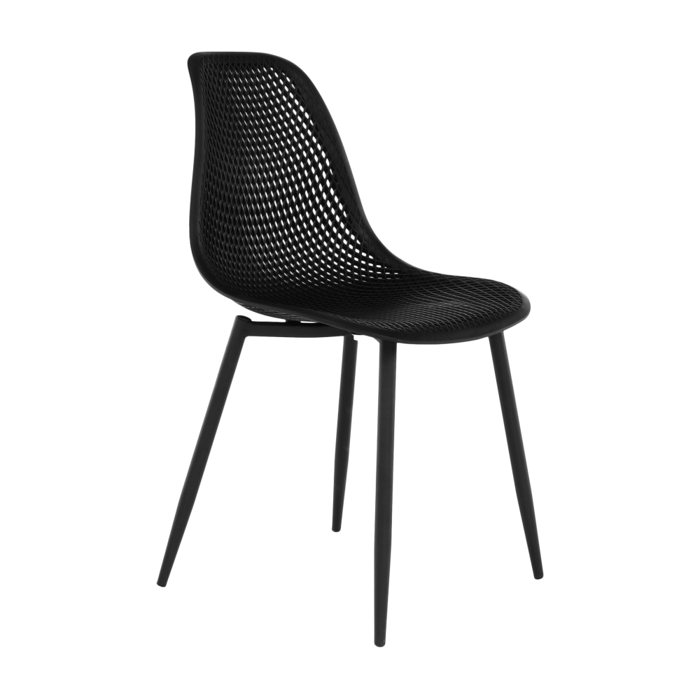 Scaun dining, negru, TEGRA TYP 2