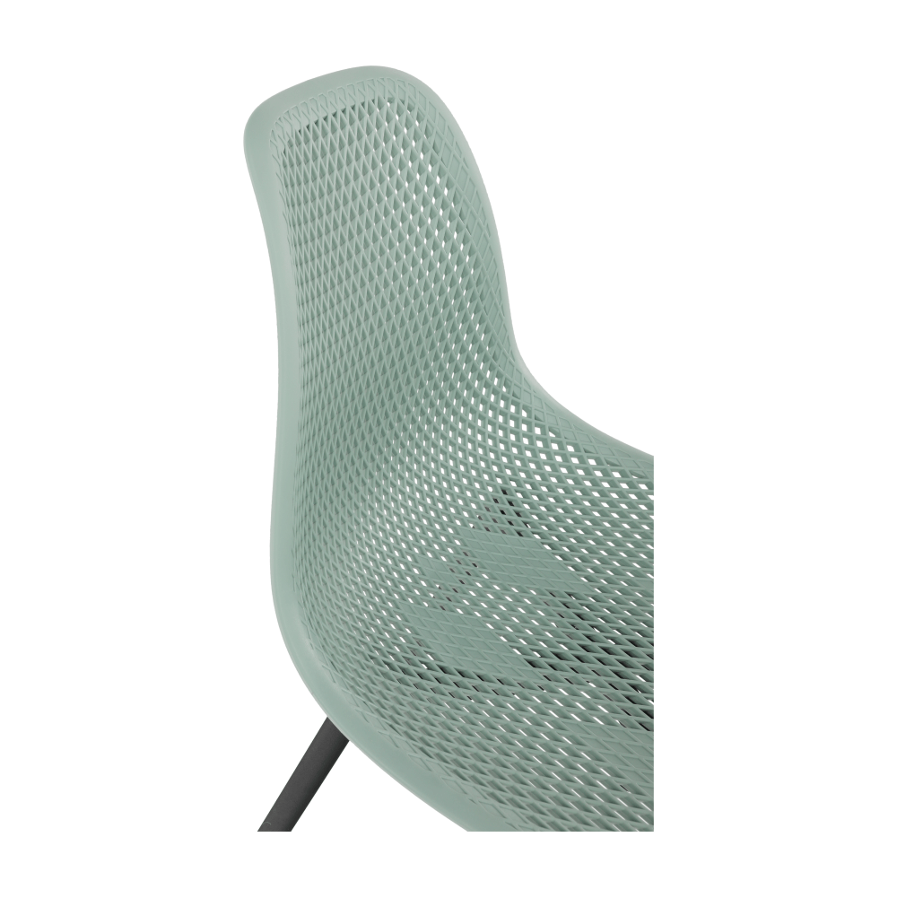 Scaun dining, verde/negru, TEGRA TYP 2