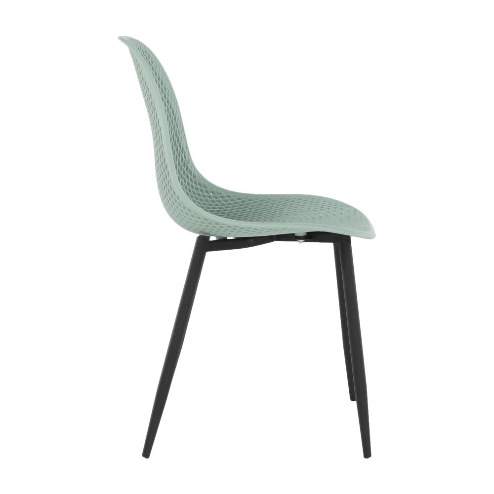 Scaun dining, verde/negru, TEGRA TYP 2