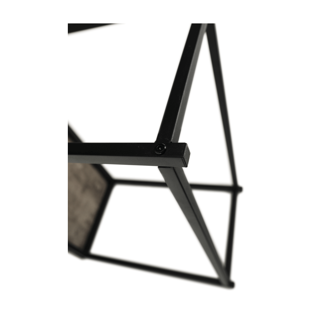 Măsuţă de cafea, negru/carbon, TENDER