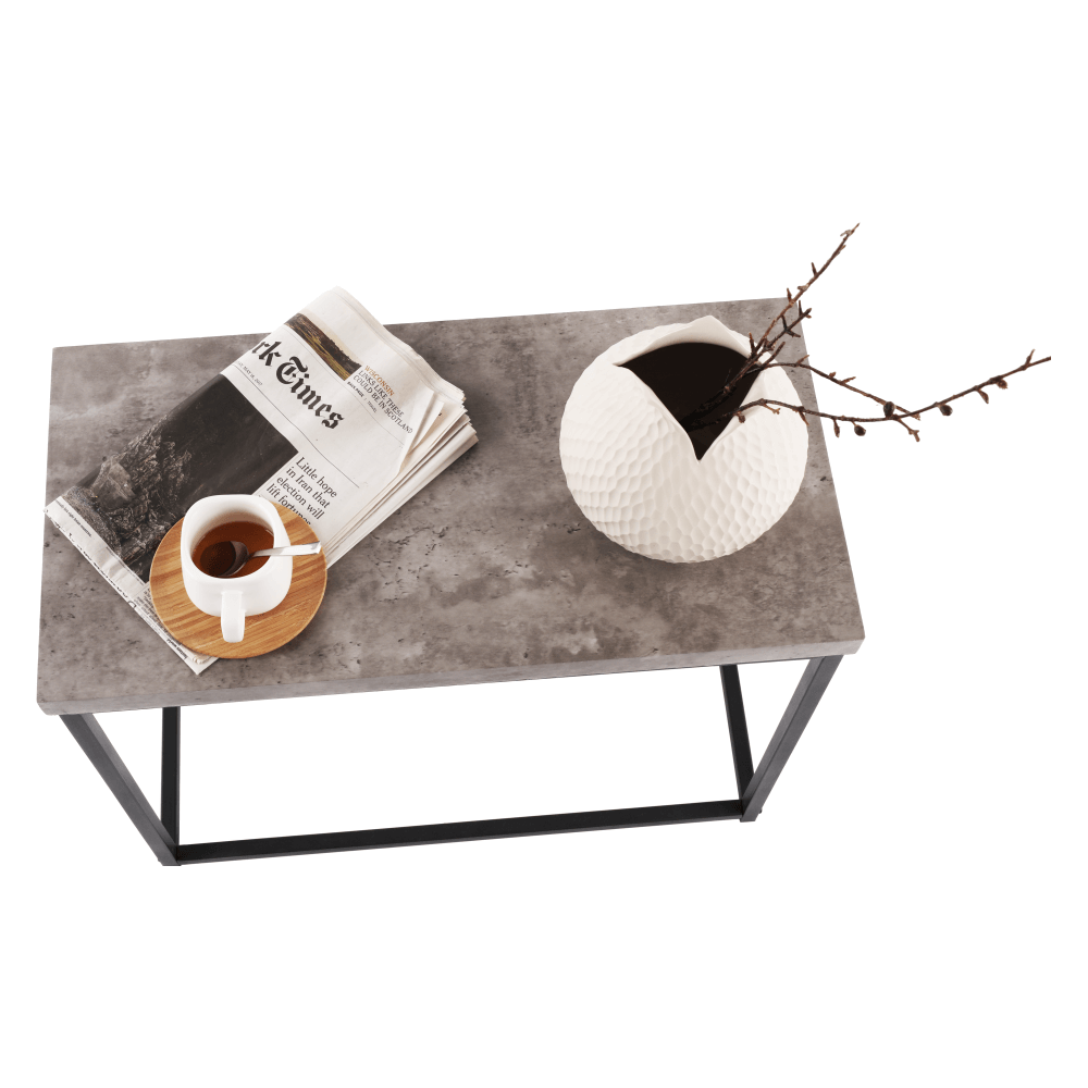 Măsuţă de cafea, negru/carbon, TENDER