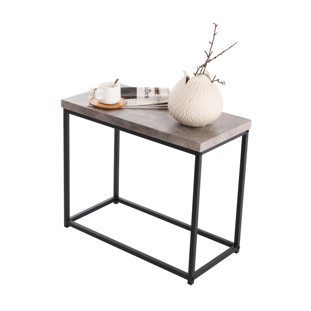 Măsuţă de cafea, negru/carbon, TENDER
