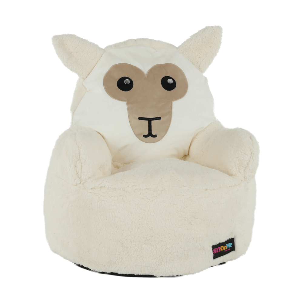 Fotoliu tip sac, material textil alb/smântână, BABY TIPUL 3