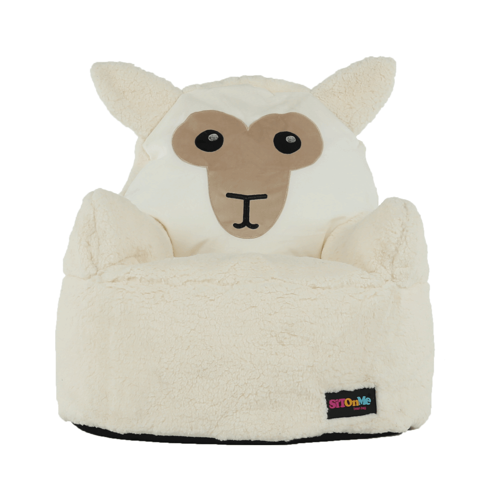 Fotoliu tip sac, material textil alb/smântână, BABY TIPUL 3