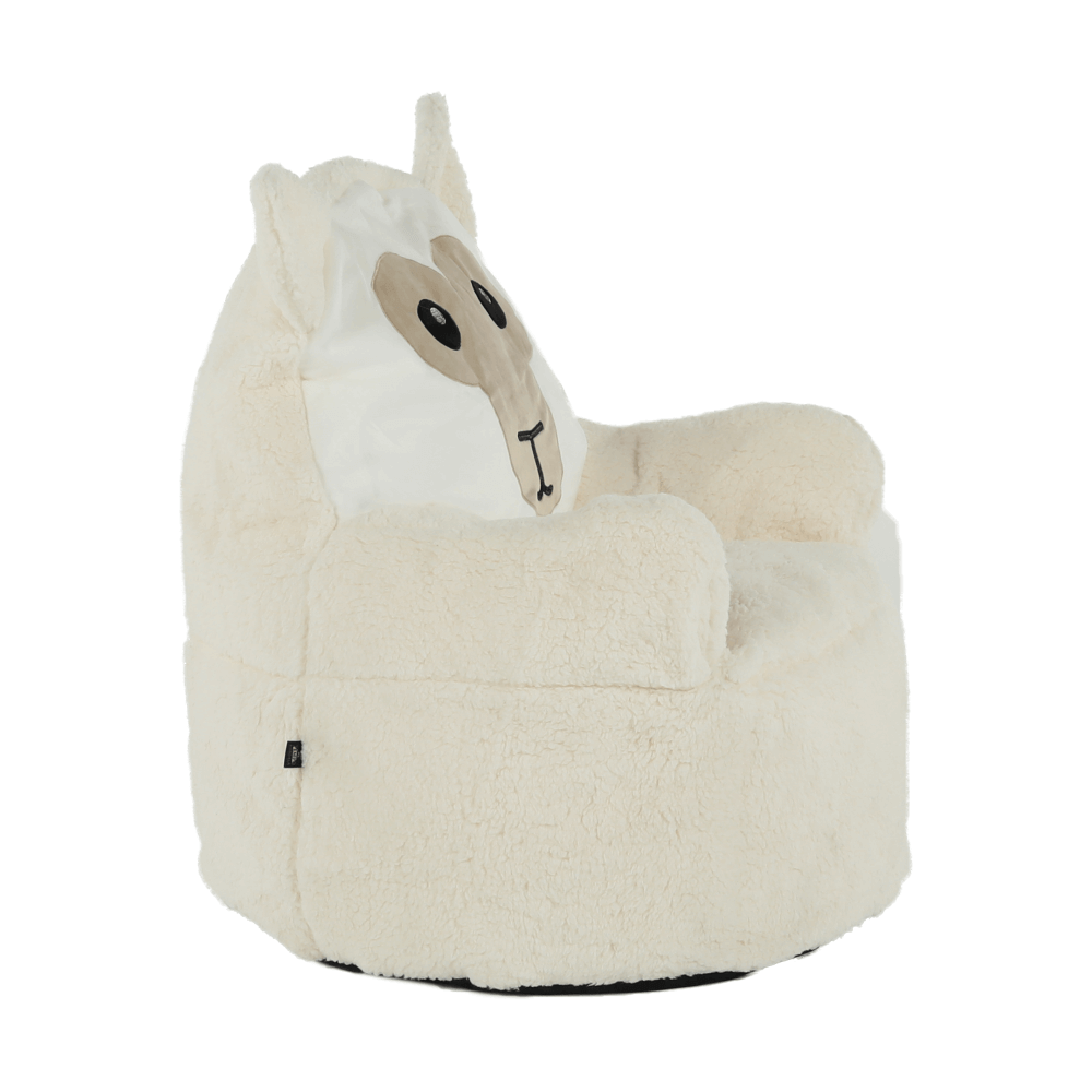 Fotoliu tip sac, material textil alb/smântână, BABY TIPUL 3