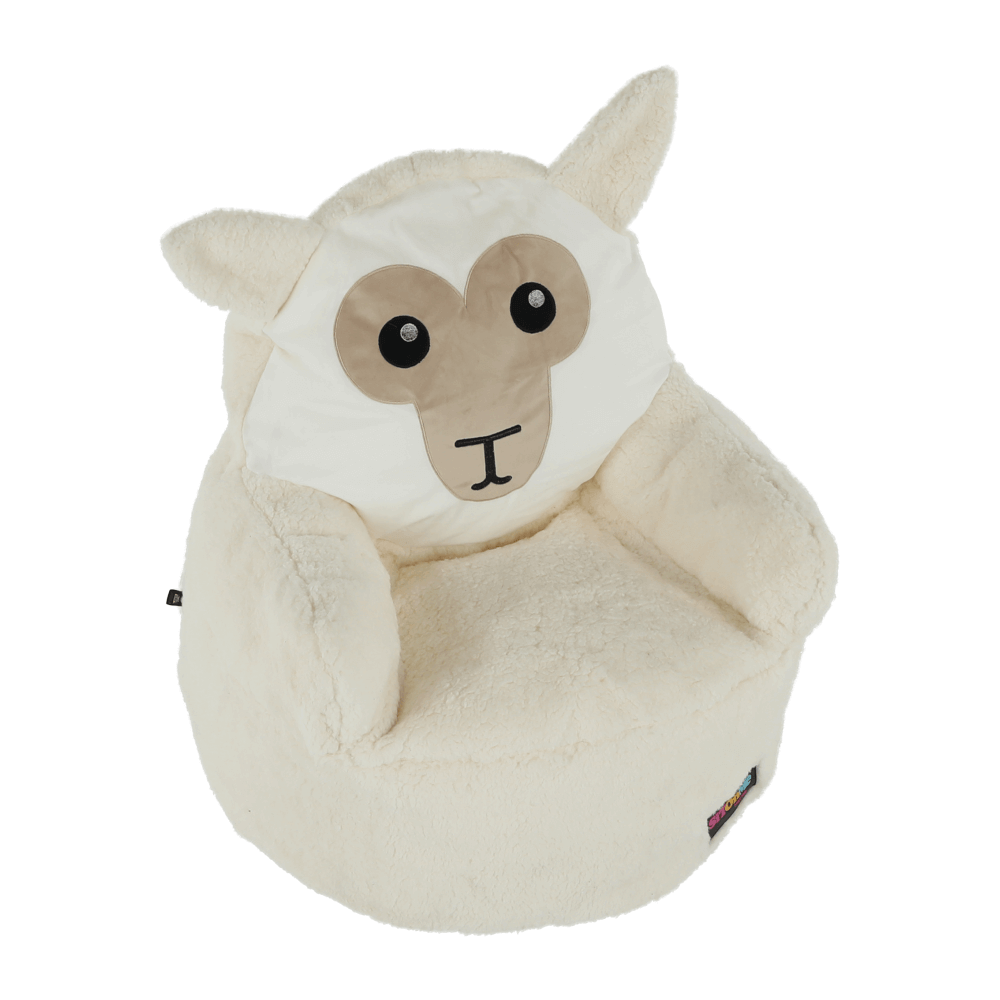 Fotoliu tip sac, material textil alb/smântână, BABY TIPUL 3