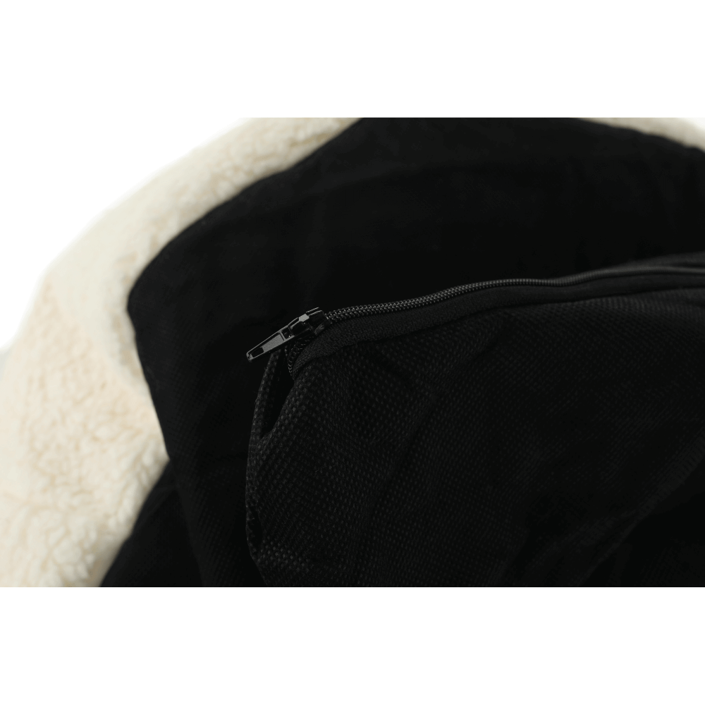 Fotoliu tip sac, material textil alb/smântână, BABY TIPUL 3