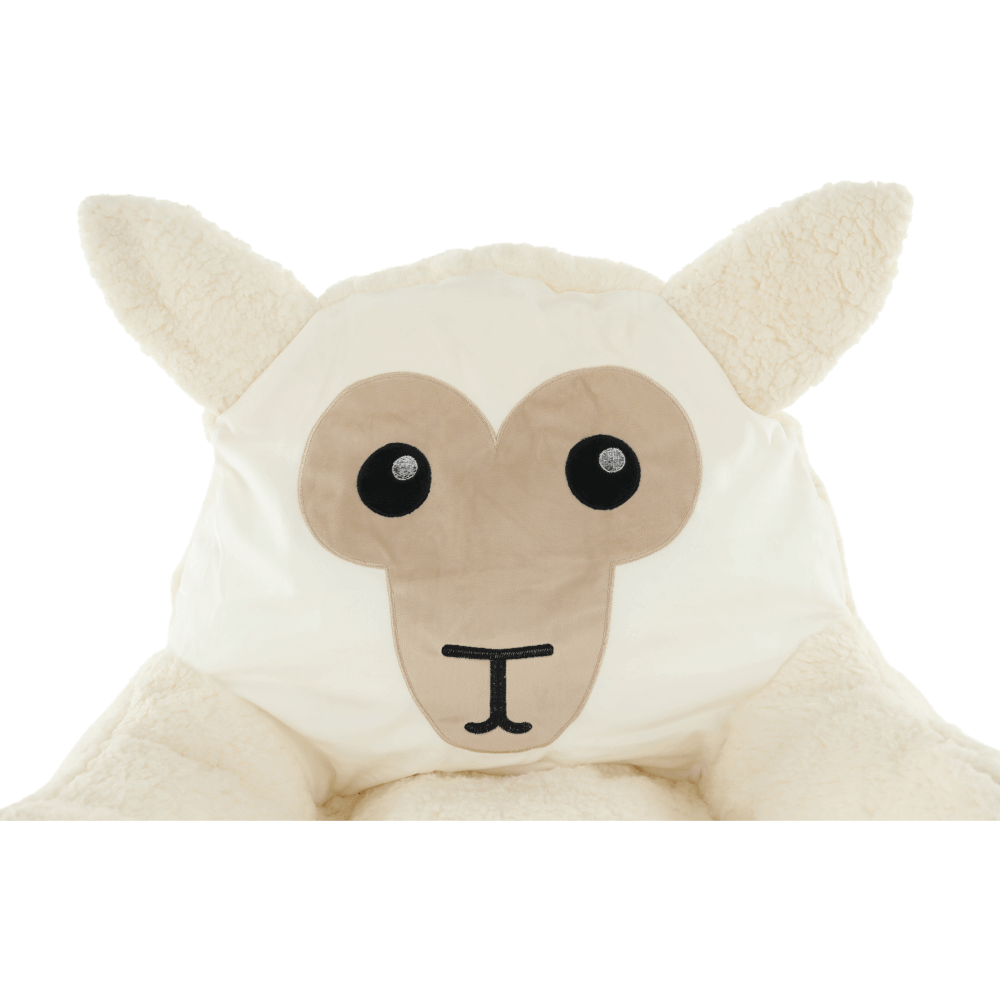 Fotoliu tip sac, material textil alb/smântână, BABY TIPUL 3