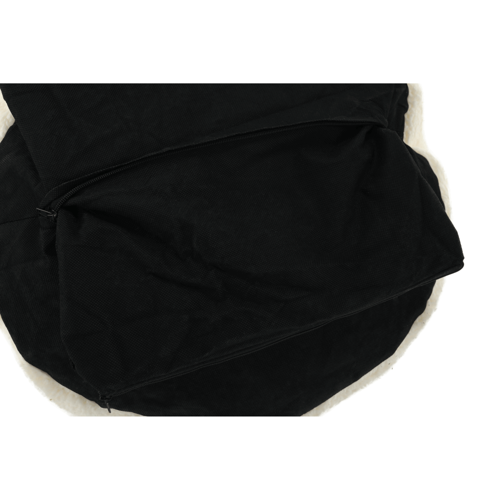 Fotoliu tip sac, material textil alb/smântână, BABY TIPUL 3