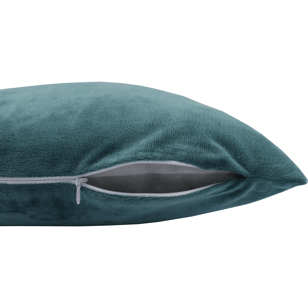 Pernă, material textil de catifea petrol, 60x60, OLAJA TIPUL 5