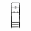 Cuier cu dulap pt. încălţăminte, metal negru, BARNUM