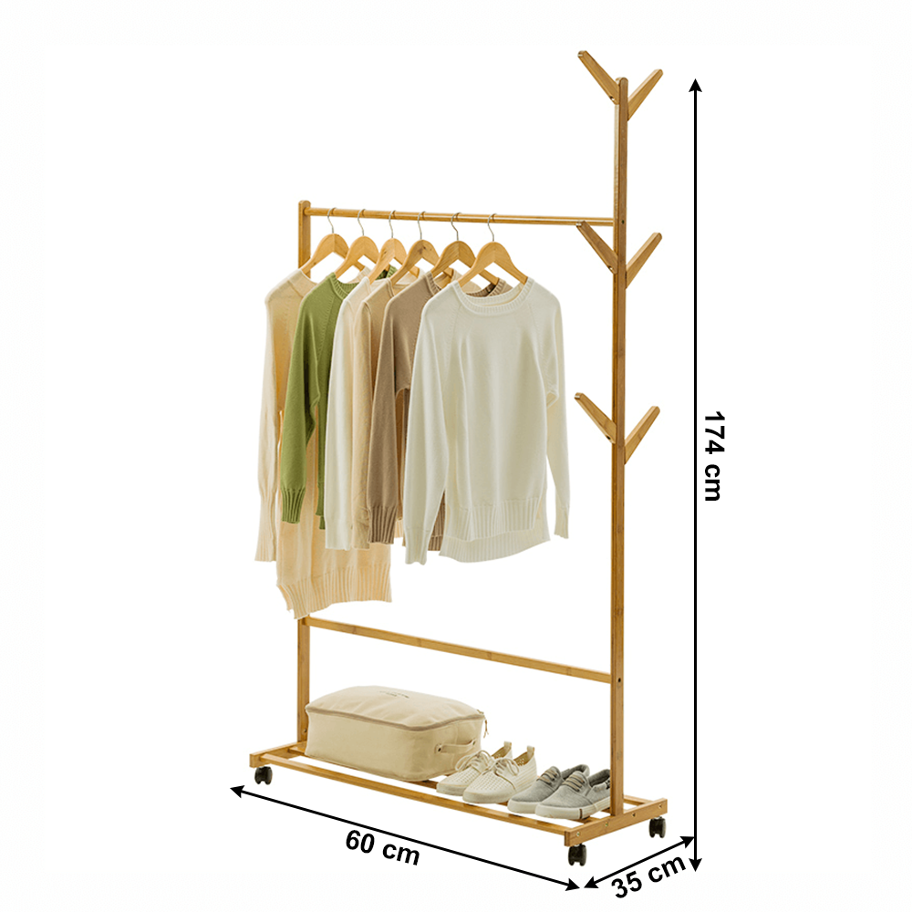 Stander haine, bambus, lăţime 60 cm, VIKIR TYP 1