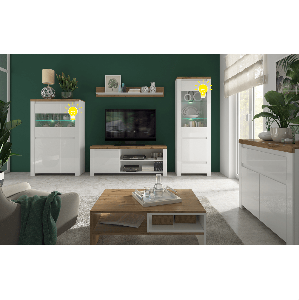 Iluminat cu LED, 2 puncte, alb, ARYAN / LINDY/VILGO