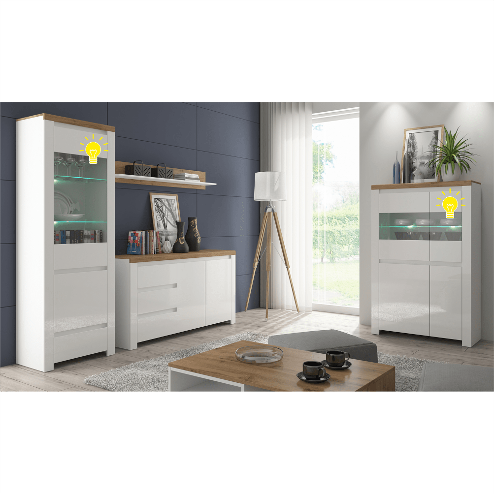Iluminat cu LED, 2 puncte, alb, ARYAN / LINDY/VILGO
