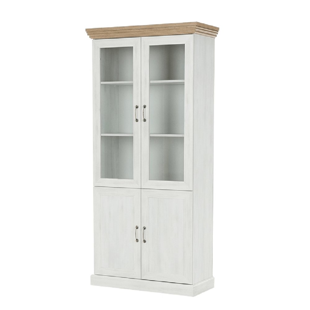 Vitrină, pin nordic/stejar sălbatic, ROYAL W4D