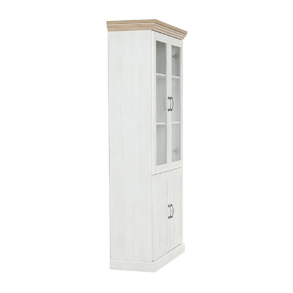 Vitrină, pin nordic/stejar sălbatic, ROYAL W4D