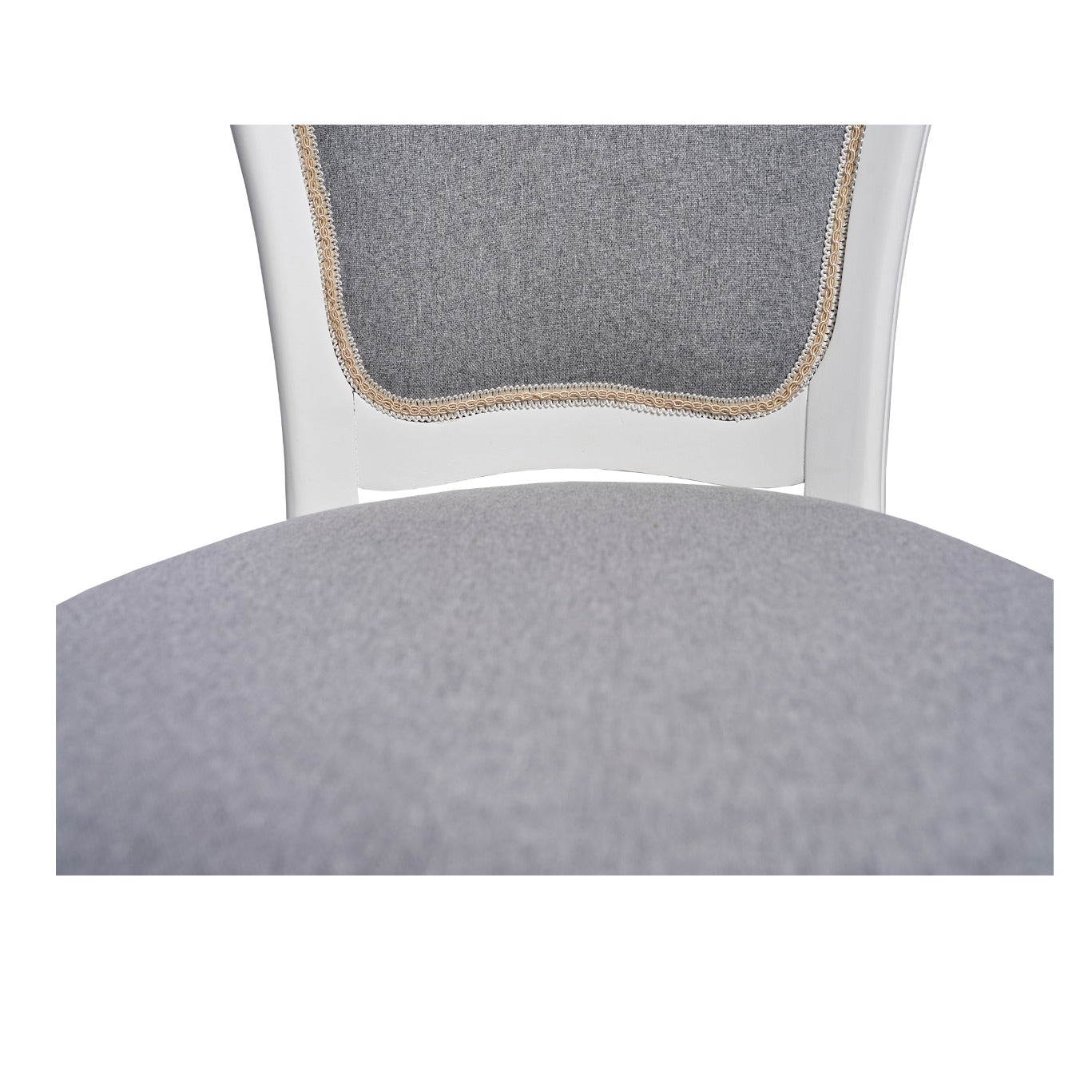 Set masa Europa + 10 scaune  Alb-8906