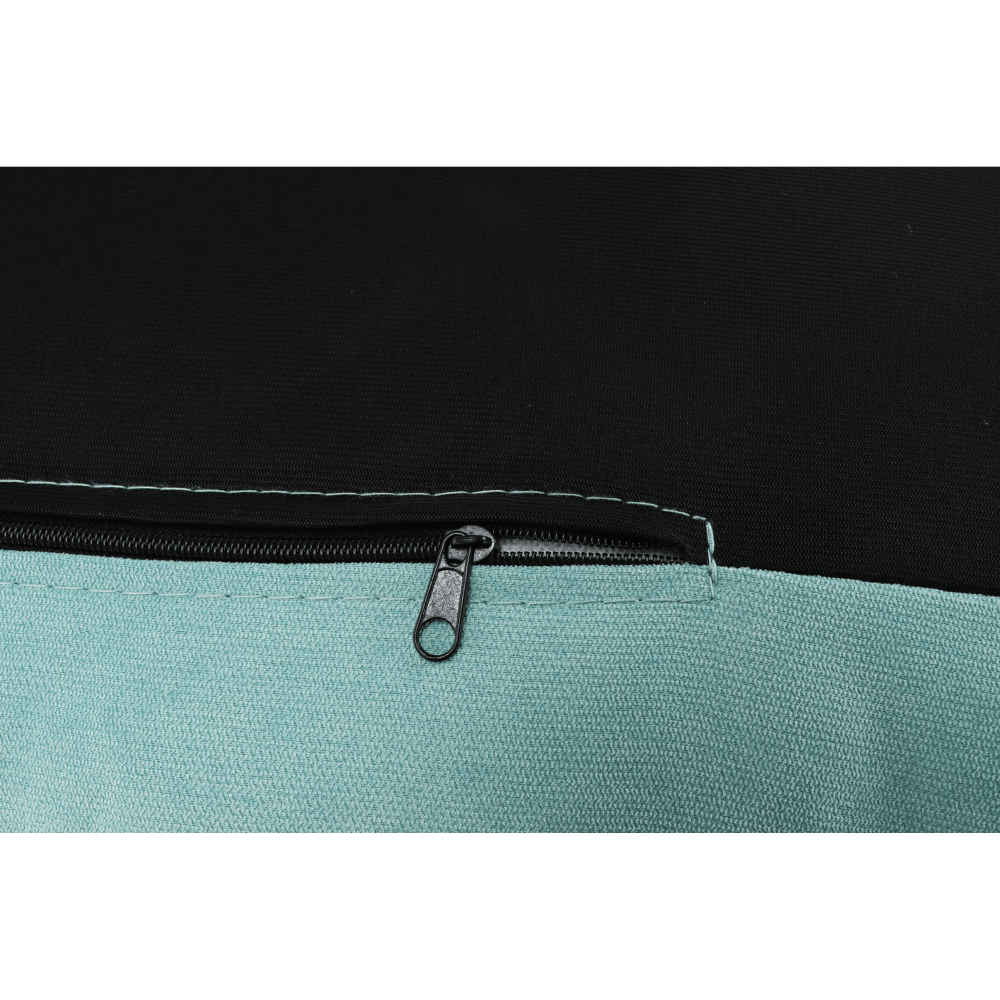 Scaun cu suport pt. picioare, mentol / natural, ZANDER