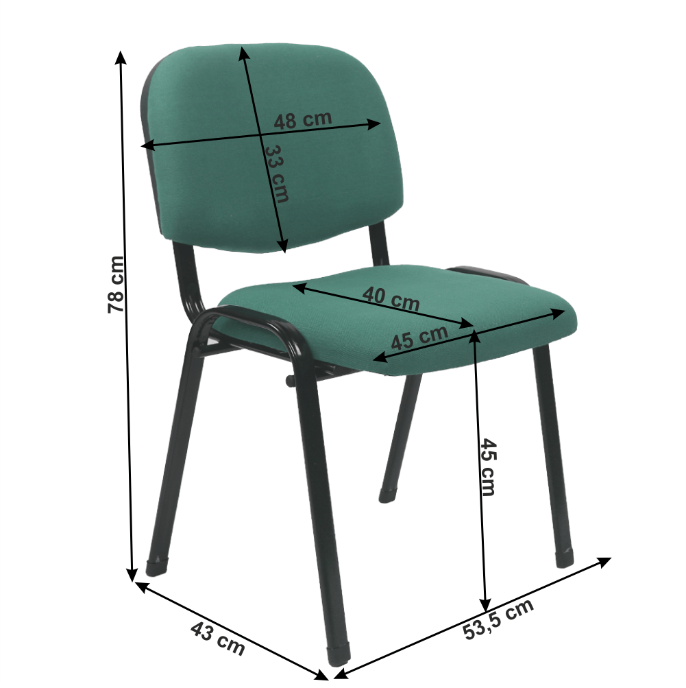 Scau de birou, verde, ISO 2 NEW