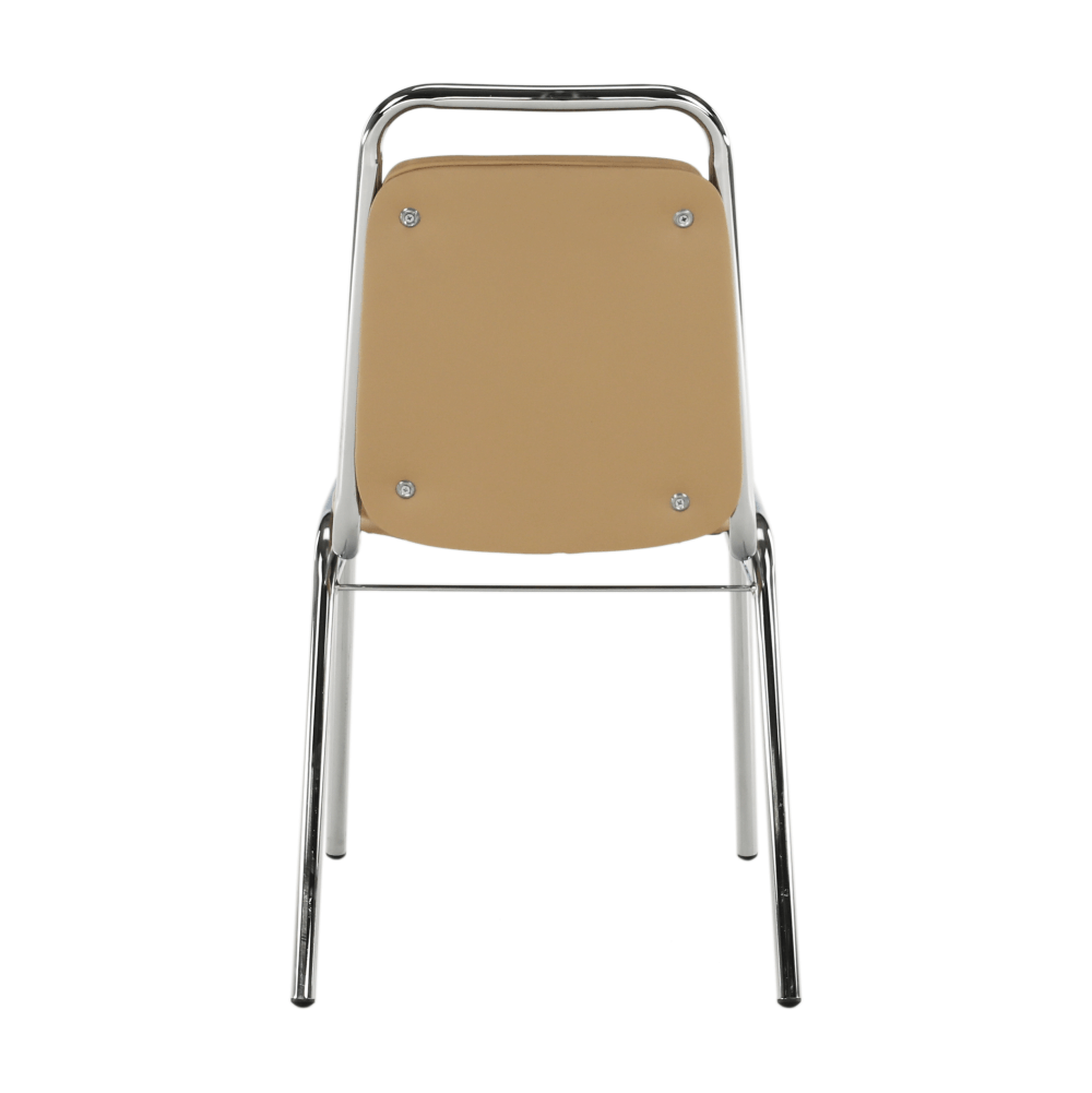 Scaun conferinţă, piele ecologică maro, ZEKI