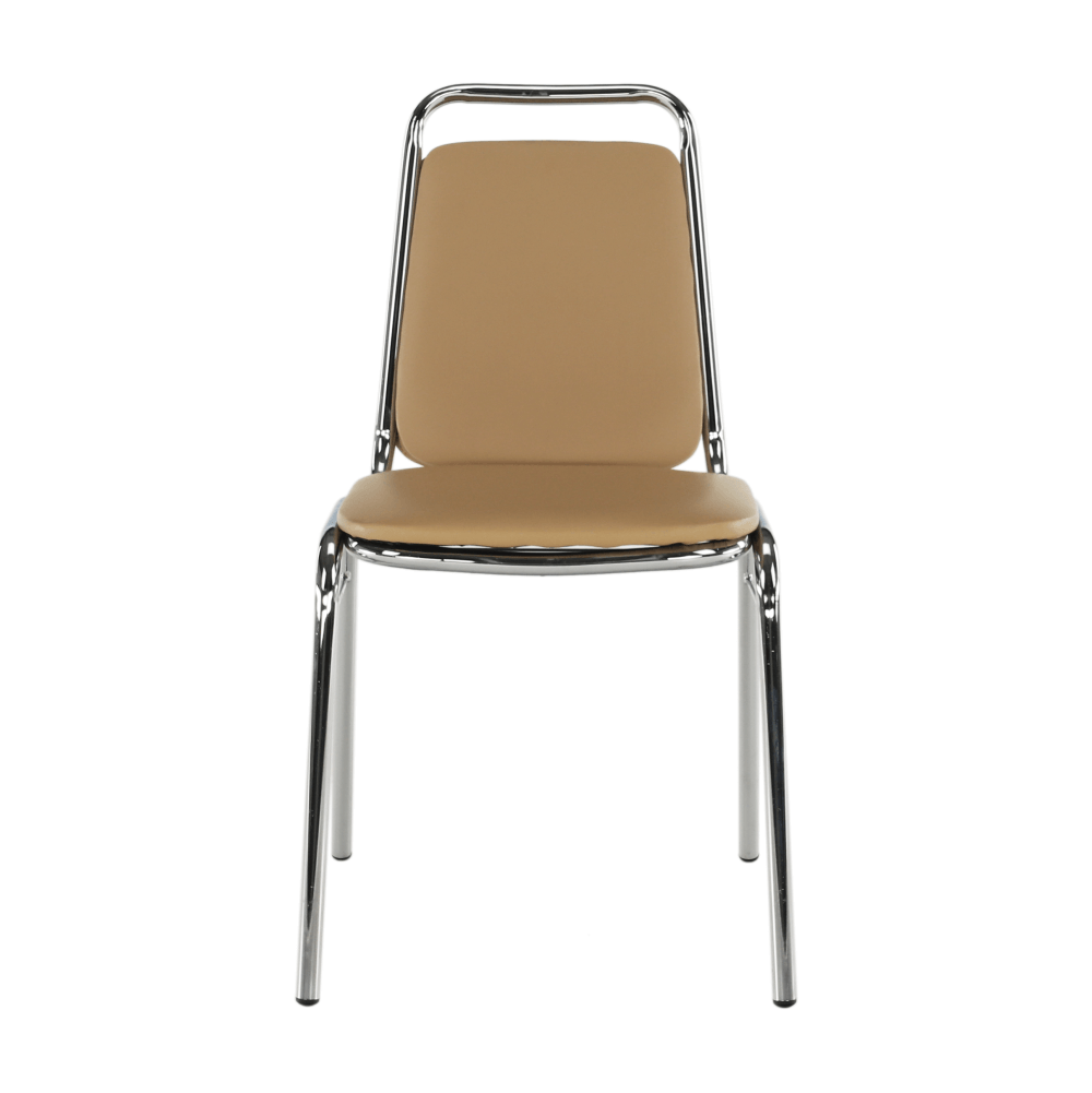 Scaun conferinţă, piele ecologică maro, ZEKI