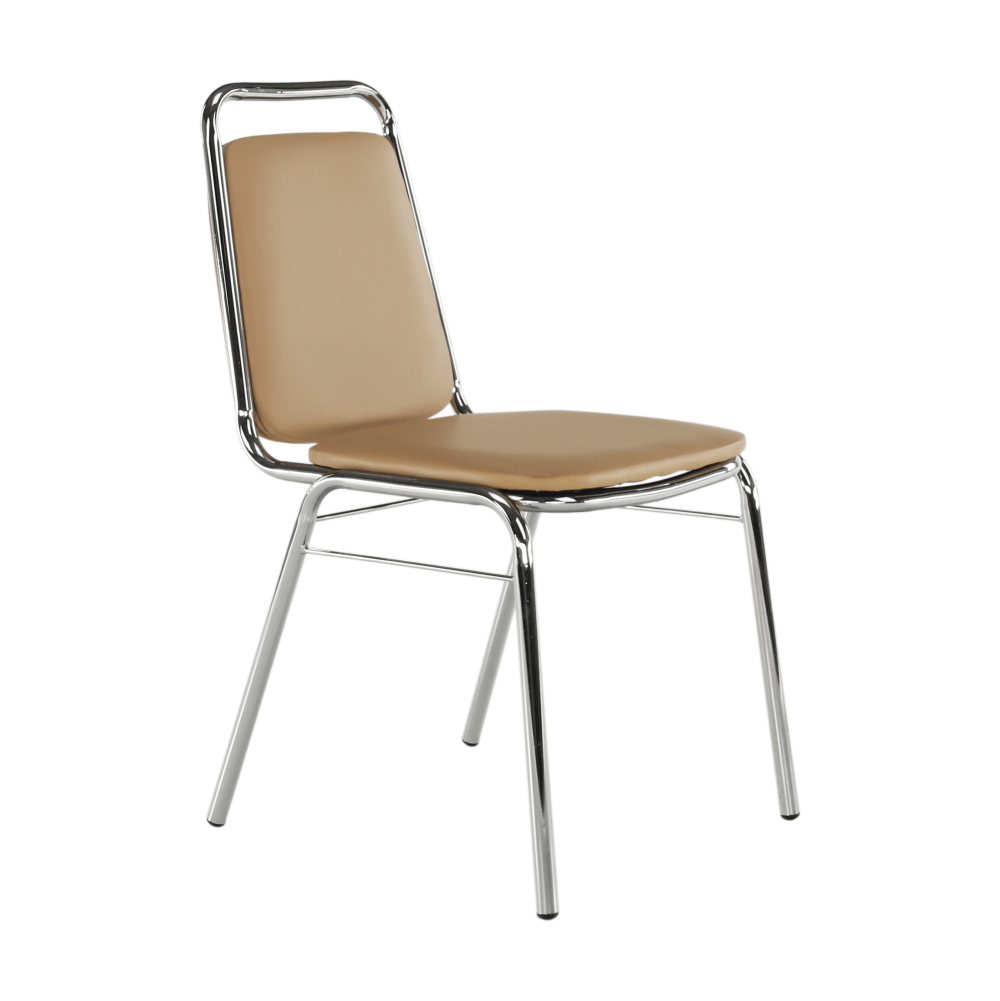 Scaun conferinţă, piele ecologică maro, ZEKI