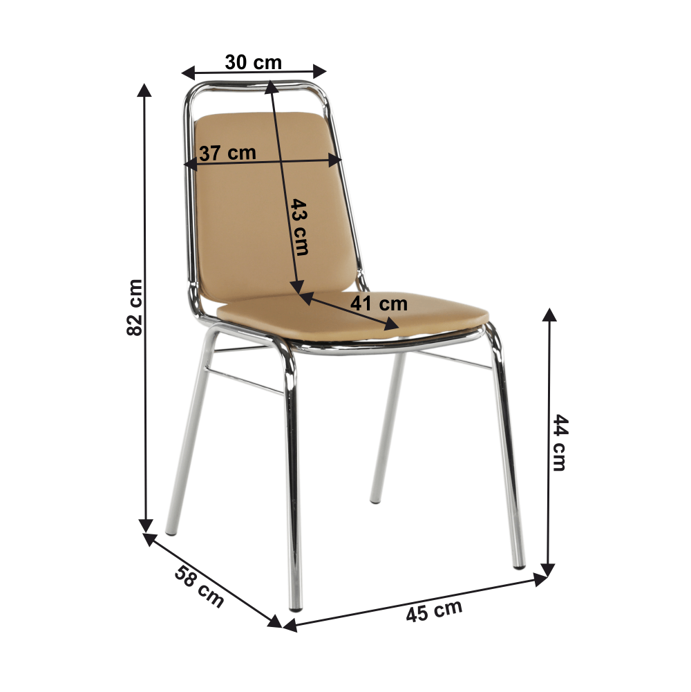 Scaun conferinţă, piele ecologică maro, ZEKI