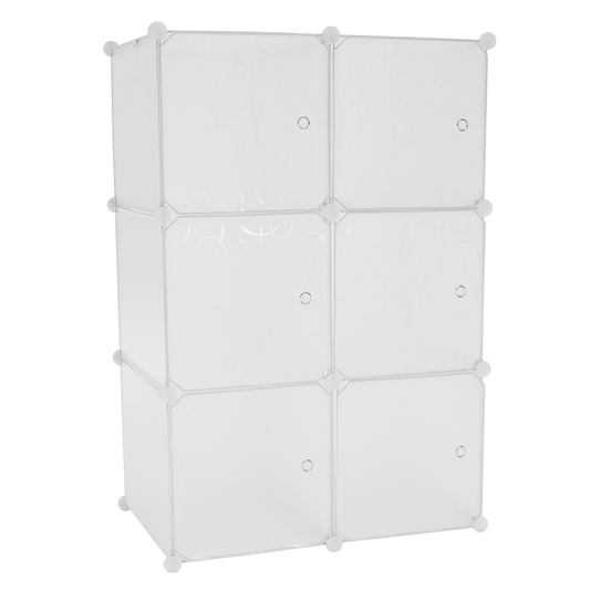 Dulap modular practic, alb / model, ZERUS