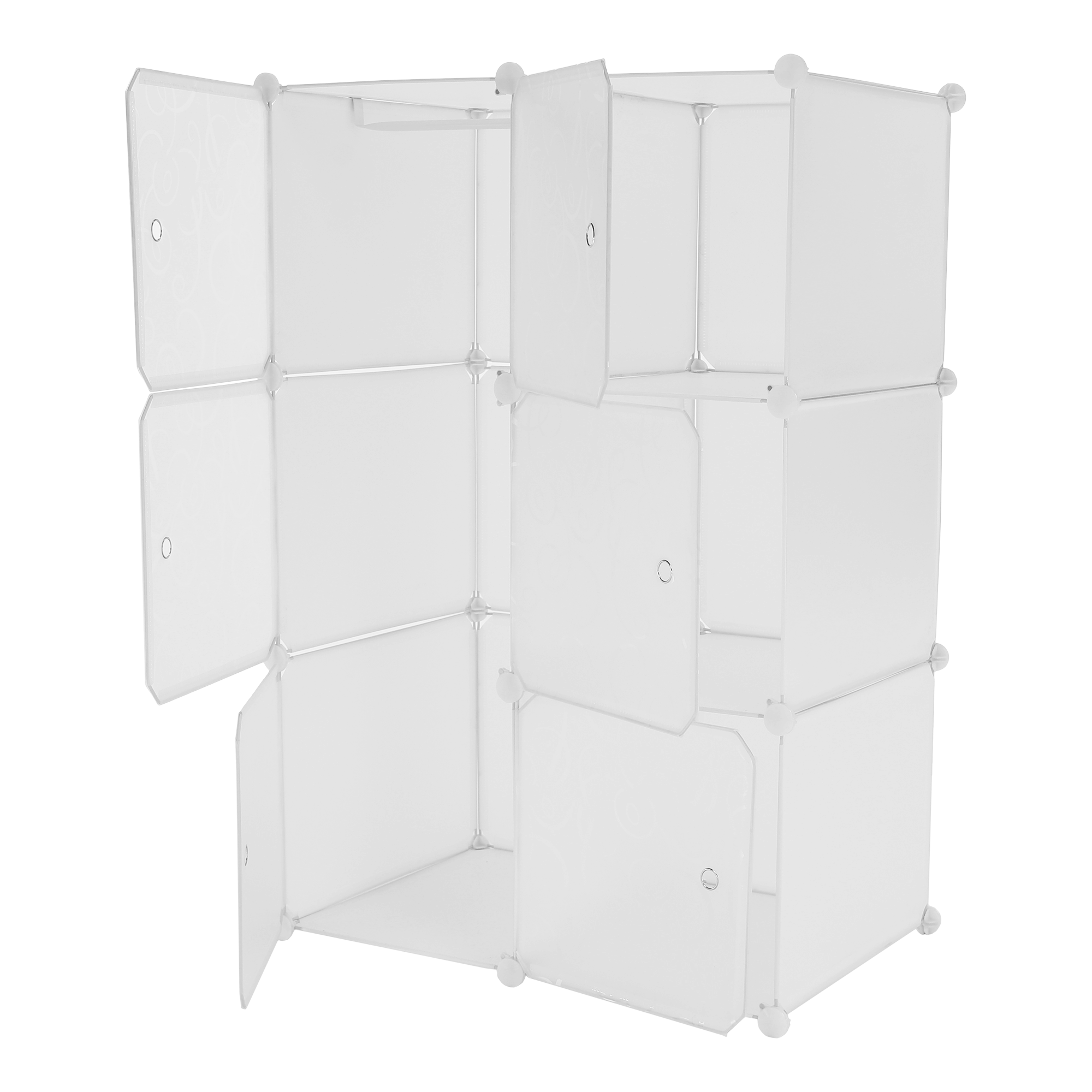 Dulap modular practic, alb / model, ZERUS