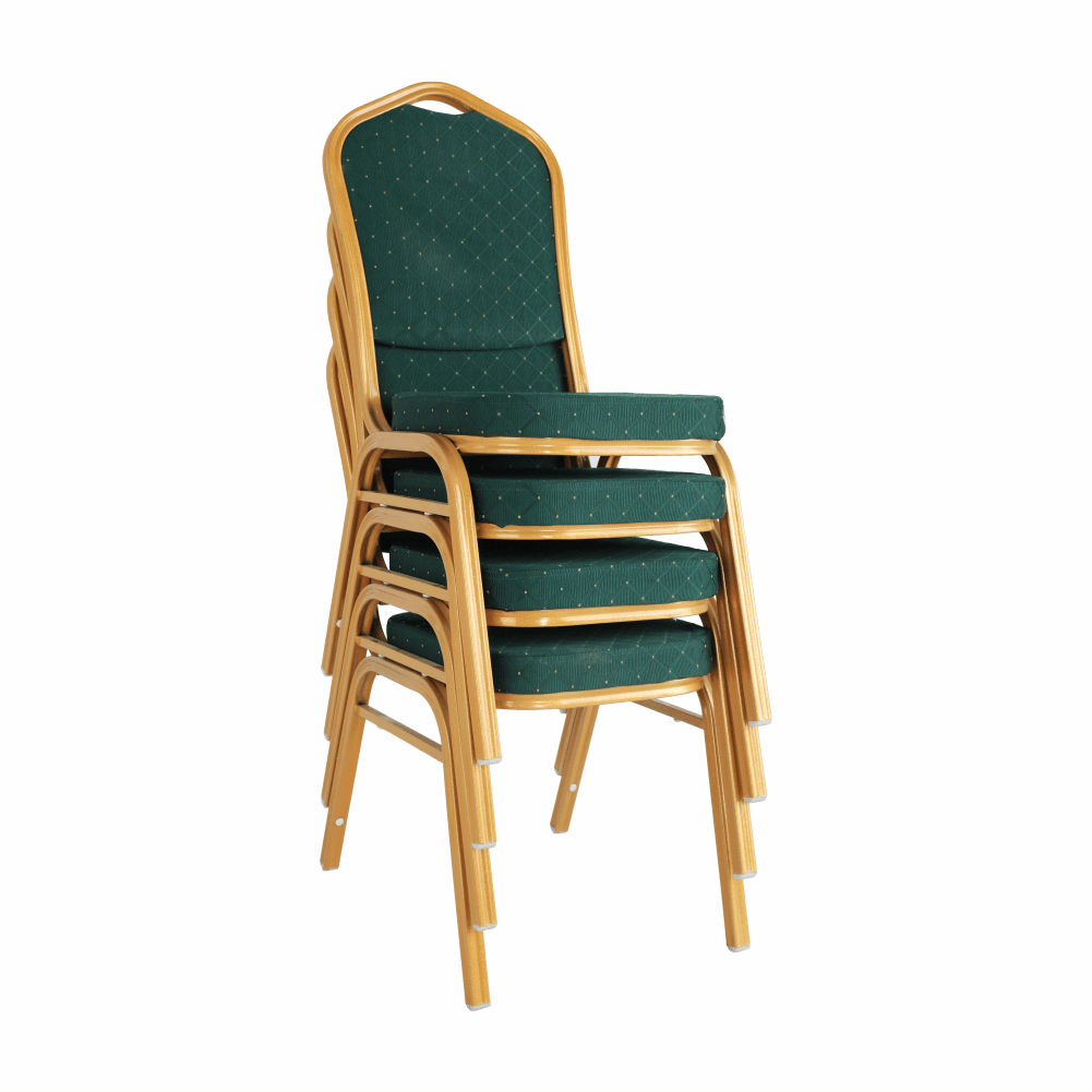 Scaun stivuitor,  verde / vopsea aurie, ZINA 3 NOU