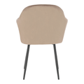 Fotoliu de design, catifea Velvet gri maroniu Taupe, ZIRKON